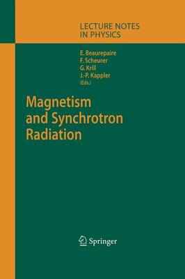 Magnetism and Synchrotron Radiation Softcover reprint of the original 1st ed. 2001