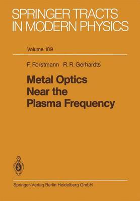 Metal Optics Near the Plasma Frequency Softcover reprint of the original 1st ed. 1986