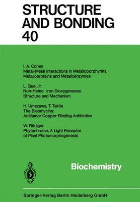 Biochemistry Softcover reprint of the original 1st ed. 1980