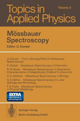 Mössbauer Spectroscopy Softcover reprint of the original 1st ed. 1975