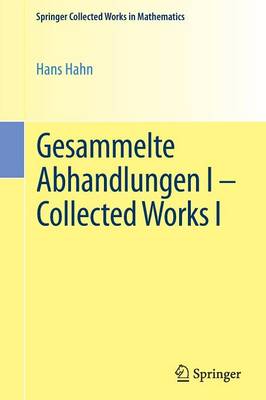 Gesammelte Abhandlungen I - Collected Works I 1. Aufl. 1995