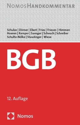 Burgerliches Gesetzbuch: Handkommentar 12th ed.