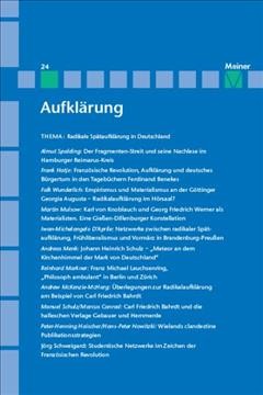 AufklÃ¤rung, Band 24: Radikale SpÃ¤taufklÃ¤rung in Deutschland