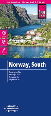Norway South Map 1:500,000 scale: World Mapping Project New edition