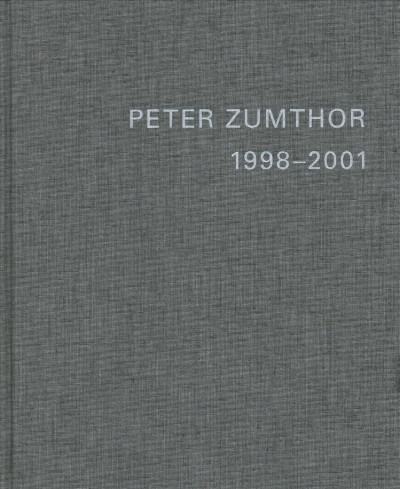 Peter Zumthor English Replacement Volume 3