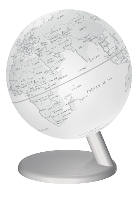 White Illuminated Globe 15cm: White Globe by Stellanova with USB port