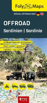 FolyMaps OFFROAD Sardinia 1:250,000: Special map with over 60 off-road tracks