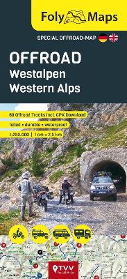 FolyMaps OFFROAD Western Alps 1:250,000: Special map with over 60 off-road tracks