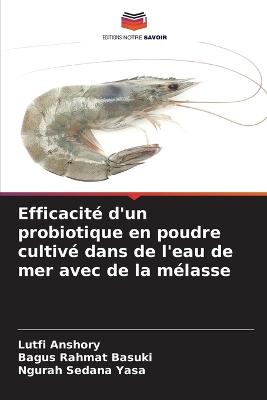 Efficacité d'un probiotique en poudre cultivé dans de l'eau de mer avec de  la mélasse