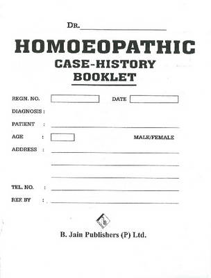 Homoeopathic Case History Booklet