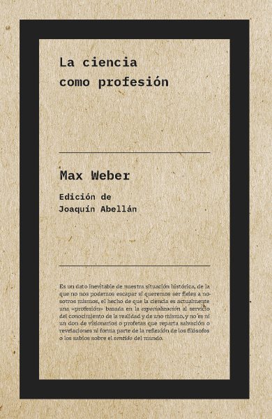 La ciencia como profesiÃ³n