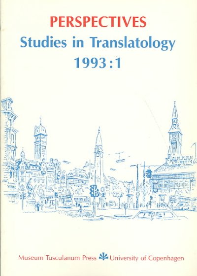 Perspectives: Studies in Translatology 1993,Pt.1