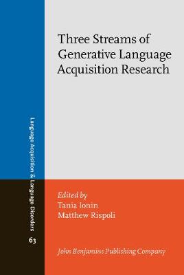 Three Streams of Generative Language Acquisition Research: Selected papers from the 7th Meeting of Generative Approaches to Language  Acquisition  North America, University of Illinois at Urbana-Champaign