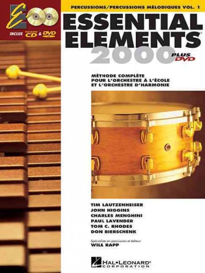 Essential Elements 1 - pour percussions