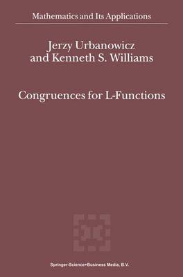 Congruences for L-Functions Softcover reprint of hardcover 1st ed. 2000