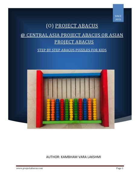 Central Asia Project Abacus or Asian Project Abacus: Central Asia Project Abacus or Asian Project Abacus