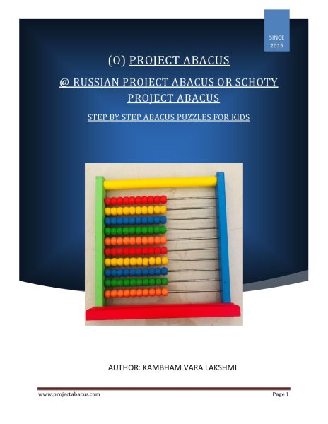 Russian Project Abacus (or) Schoty Project Abacus: Russian Project Abacus (or) Schoty Project Abacus