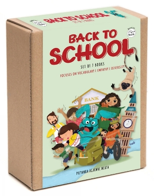 Back to School book set for preschoolers (Set of 7)