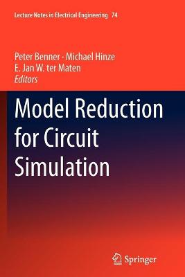 Model Reduction for Circuit Simulation 2011 ed.