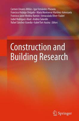 Construction and Building Research Softcover reprint of the original 1st ed. 2014