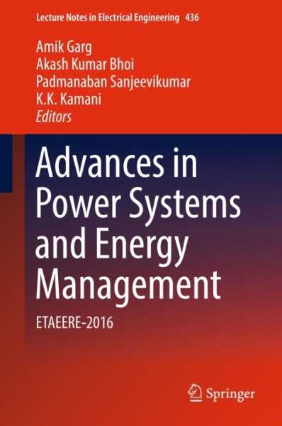 Advances in Power Systems and Energy Management: ETAEERE-2016