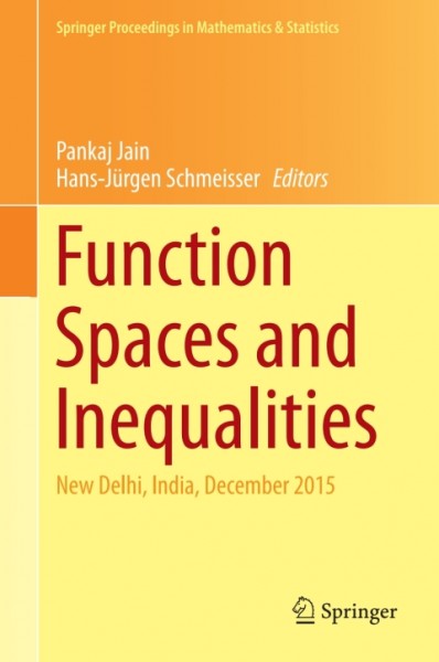Function Spaces and Inequalities: New Delhi, India, December 2015