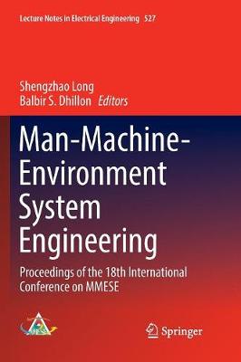 Man-Machine-Environment System Engineering: Proceedings of the 18th International Conference on MMESE Softcover Reprint of the Original 1st 2019 ed.