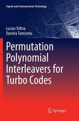 Permutation Polynomial Interleavers for Turbo Codes Softcover Reprint of the Original 1st 2019 ed.