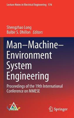 ManMachineEnvironment System Engineering: Proceedings of the 19th International Conference on MMESE 2020 ed.