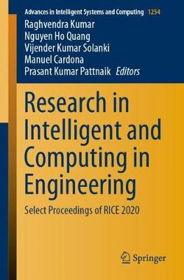 Research in Intelligent and Computing in Engineering: Select Proceedings of RICE 2020