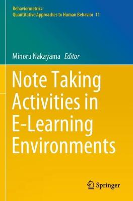 Note Taking Activities in E-Learning Environments 2021 ed.