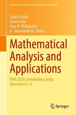 Mathematical Analysis and Applications: MAA 2020, Jamshedpur, India, November 2-4