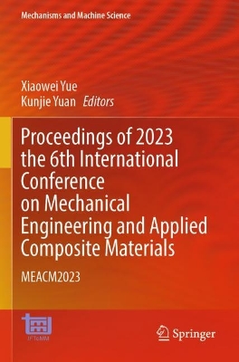 Proceedings of 2023 the 6th International Conference on Mechanical  Engineering and Applied Composite Materials: MEACM2023