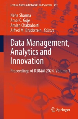 Data Management, Analytics and Innovation: Proceedings of ICDMAI 2024, Volume 1 2024 ed.
