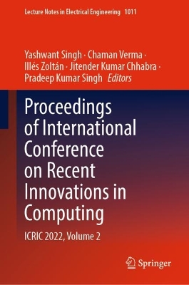 Proceedings of International Conference on Recent Innovations in Computing: ICRIC 2022, Volume 2