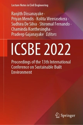 ICSBE 2022: Proceedings of the 13th International Conference on Sustainable Built Environment