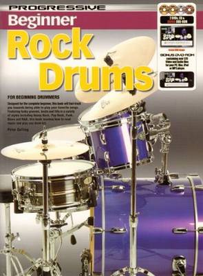 Progressive Beginner Rock Drums With Poster