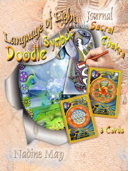 Language of Light Sacral Chakra Art: The 7 Doodle Artworks on the Chakra channels, #2