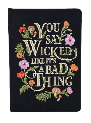 Wicked Embroidered Journal