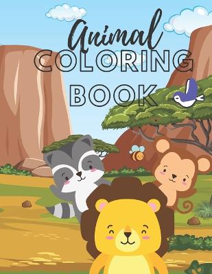 Animal Coloring Book: Animals of the World Coloring Book, Easy to Color Animals