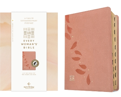 NLT Every Woman's Bible, Filament Enabled (Leatherlike, Pink Petals,  Indexed, Red Letter)