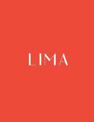 Lima: A Decorative Book │ Perfect for Stacking on Coffee Tables &  Bookshelves │ Customized Interior Design & Home Decor