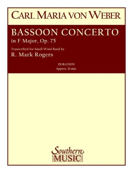 Bassoon Concerto, Op. 75: For Bassoon and Small Wind Band