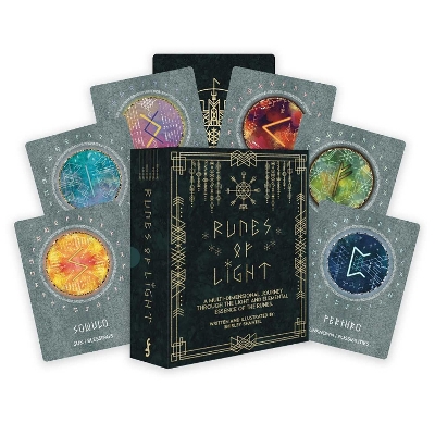 Runes of Light: A Multidimensional Journey Through the Light and Elemental Essence of the  Runes (28 Full-Color Cards and 100-Page Full-Color Guidebook)