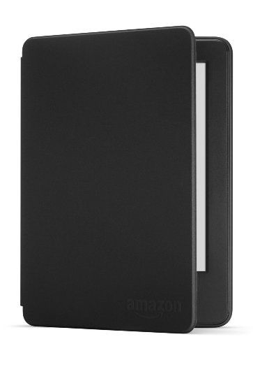 Amazon Protective Leather Cover for Kindle - Black -  will not fit Kindle Paperwhite nor Kindle Voyage
