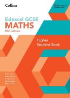 GCSE Maths Edexcel Higher Student Book 5th Revised edition