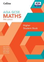 GCSE Maths AQA Higher Student Book 5th Revised edition