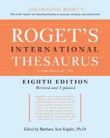 Roget's International Thesaurus [ 8th Edition] 8th edition