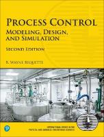 Process Control: Modeling, Design, and Simulation 2nd edition