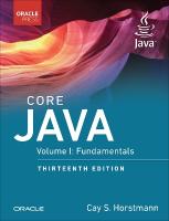 Core Java, Volume I: Fundamentals 13th edition